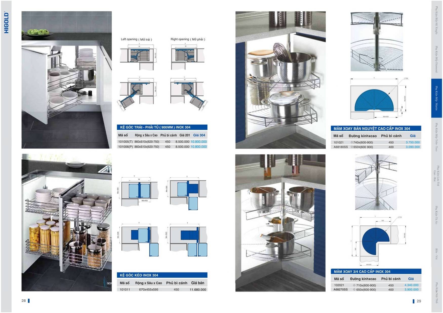 Catalogue và Bảng giá Phụ kiện bếp HIGOLD T6 2024 /Page 14